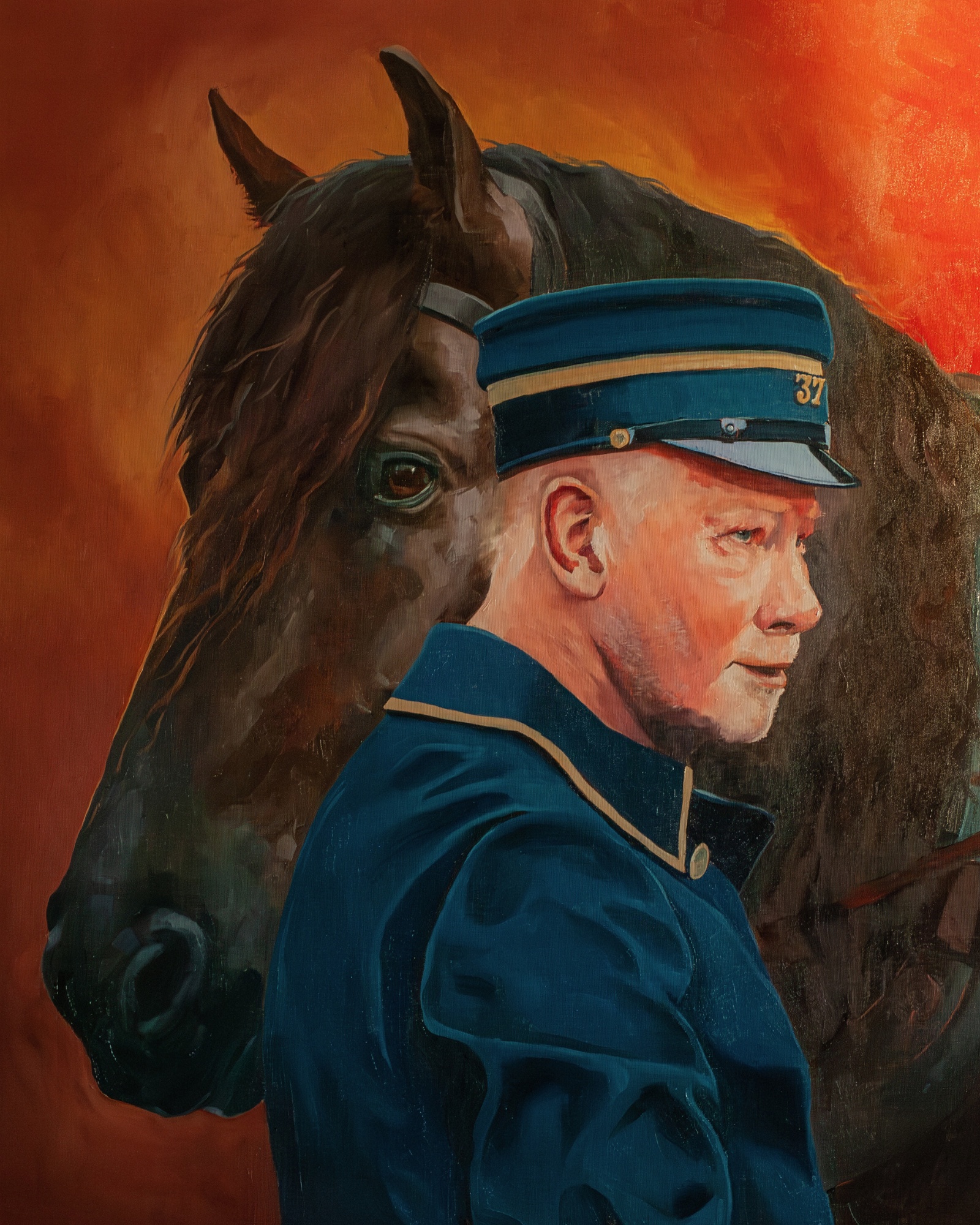 Elin Östberg – ny serie (häst och tidstypisk uniform)