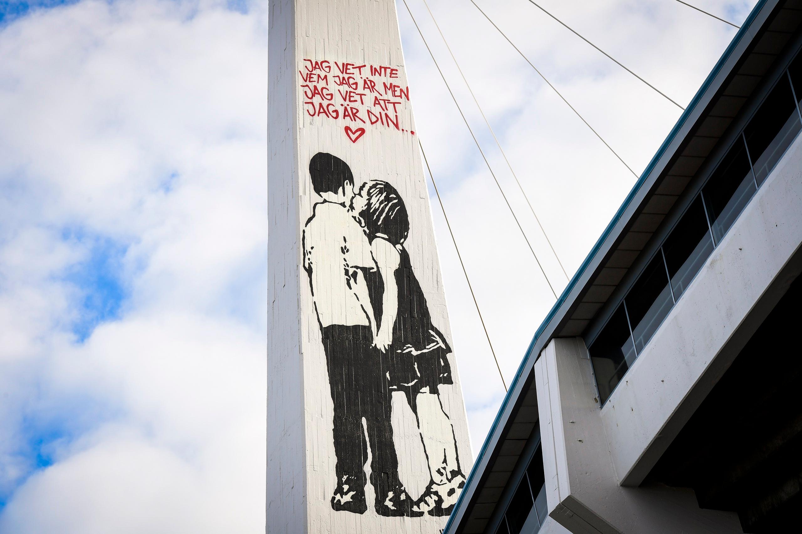 Ullevi mural av Hellstrom Street Art