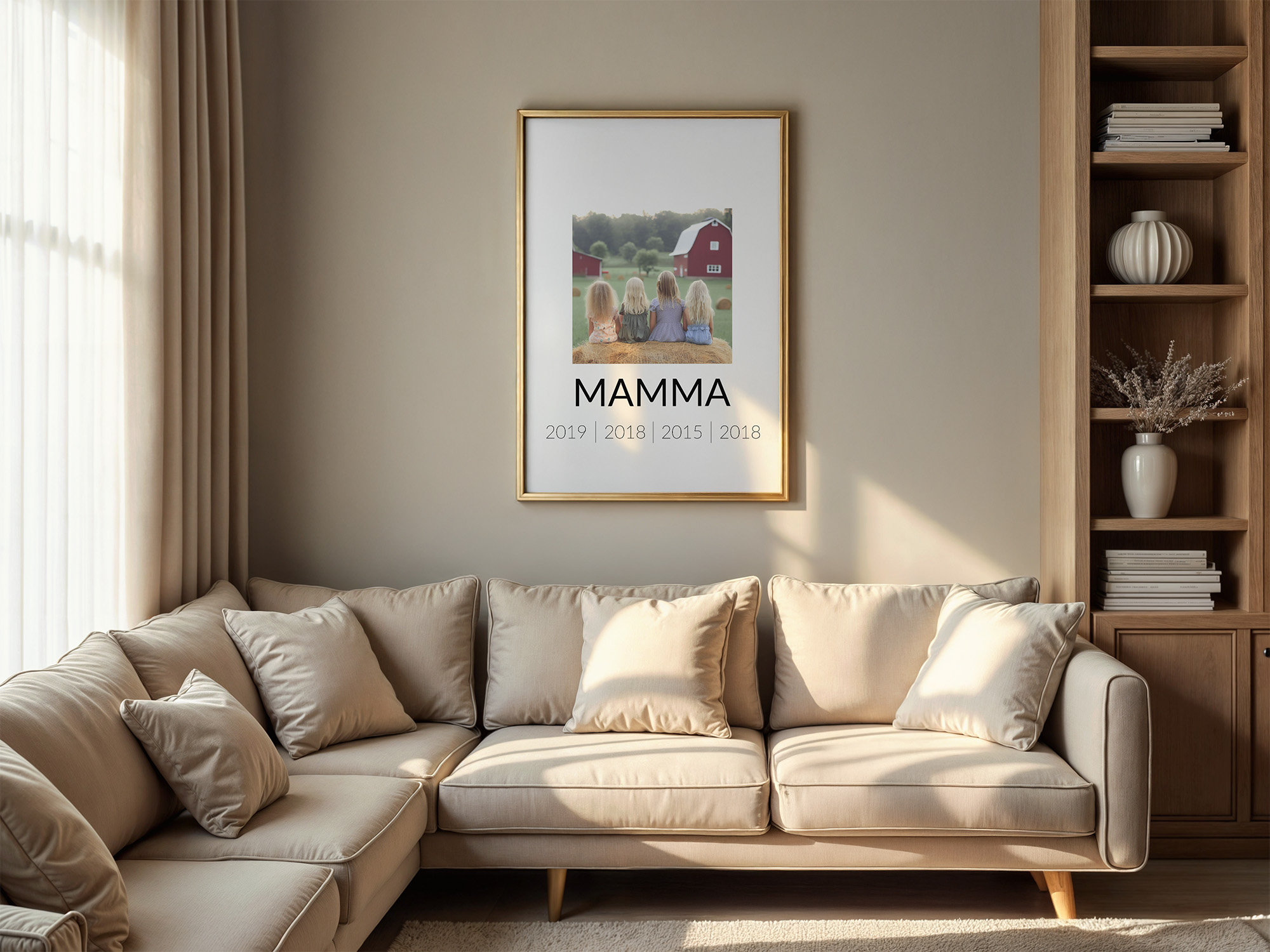 mamma poster med foto av barn