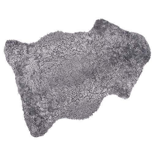 Mjuka fårskinn och lammskinn med olika storlek, struktur och färg.