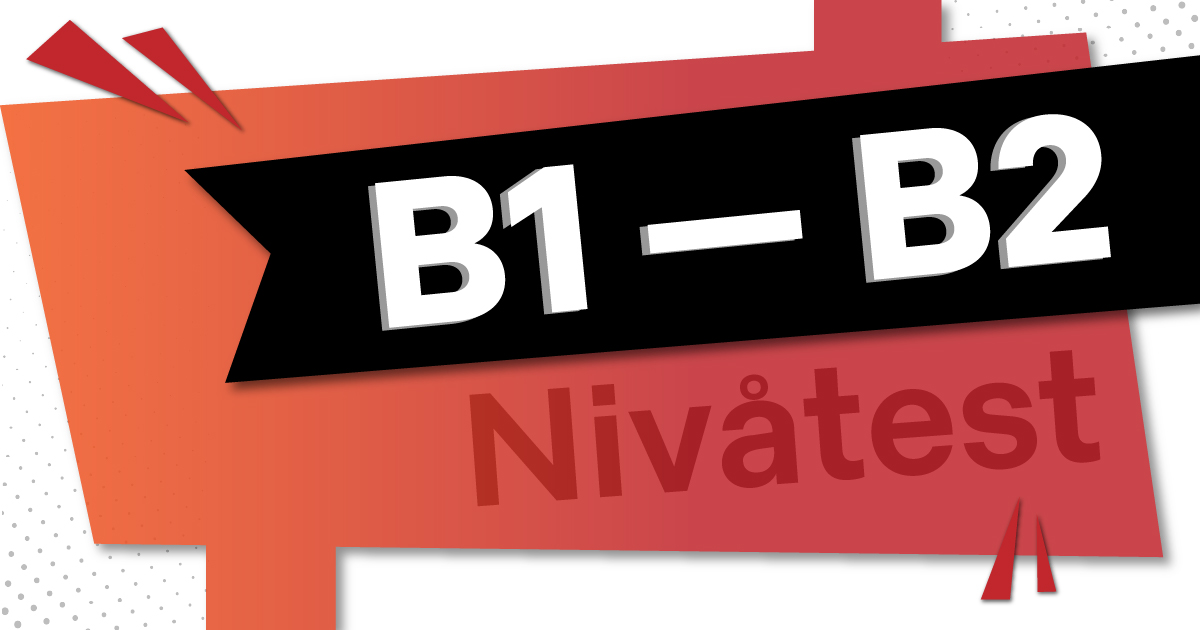 B1–B2 mellannivå – test i svenska