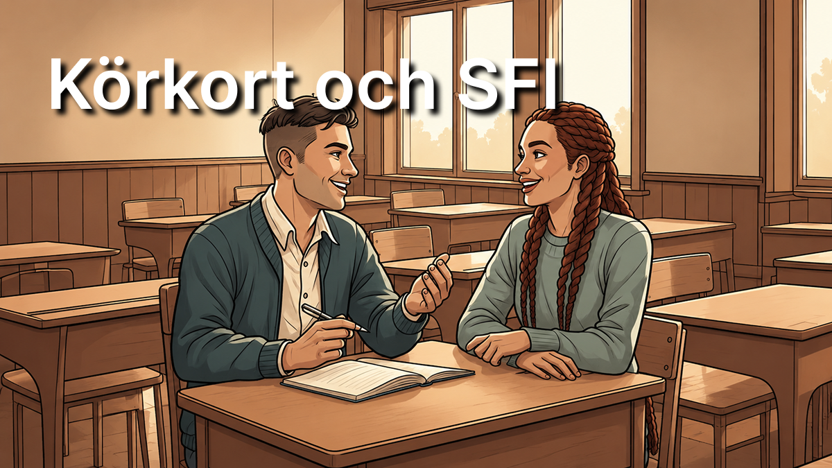 Körkort och SFI samtidigt