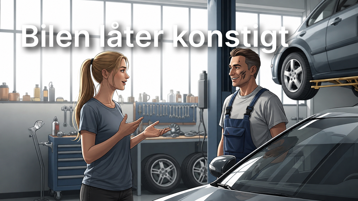 Bilen låter konstigt