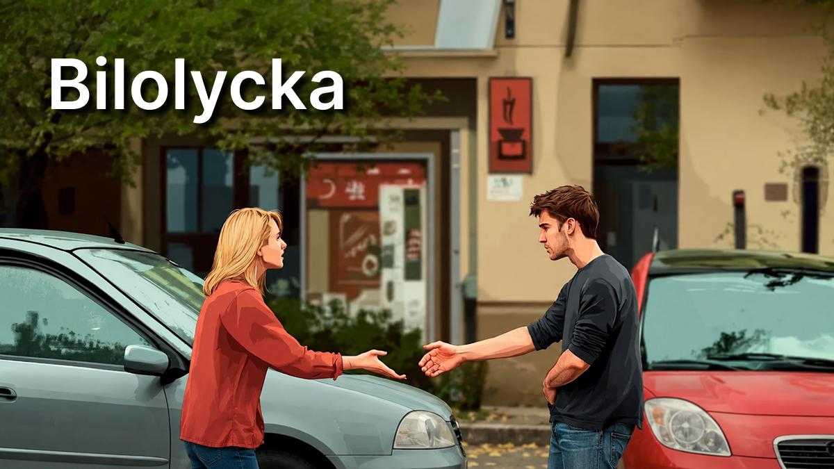 En bilolycka och ett argt samtal