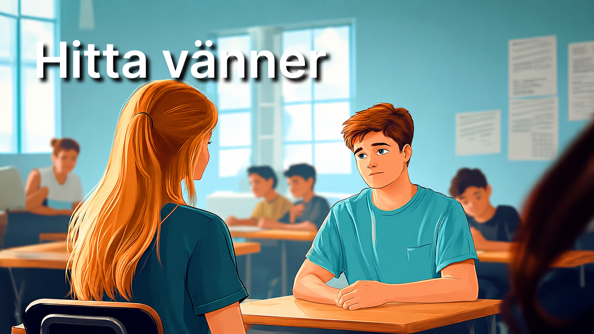 Att hitta vänner i Sverige