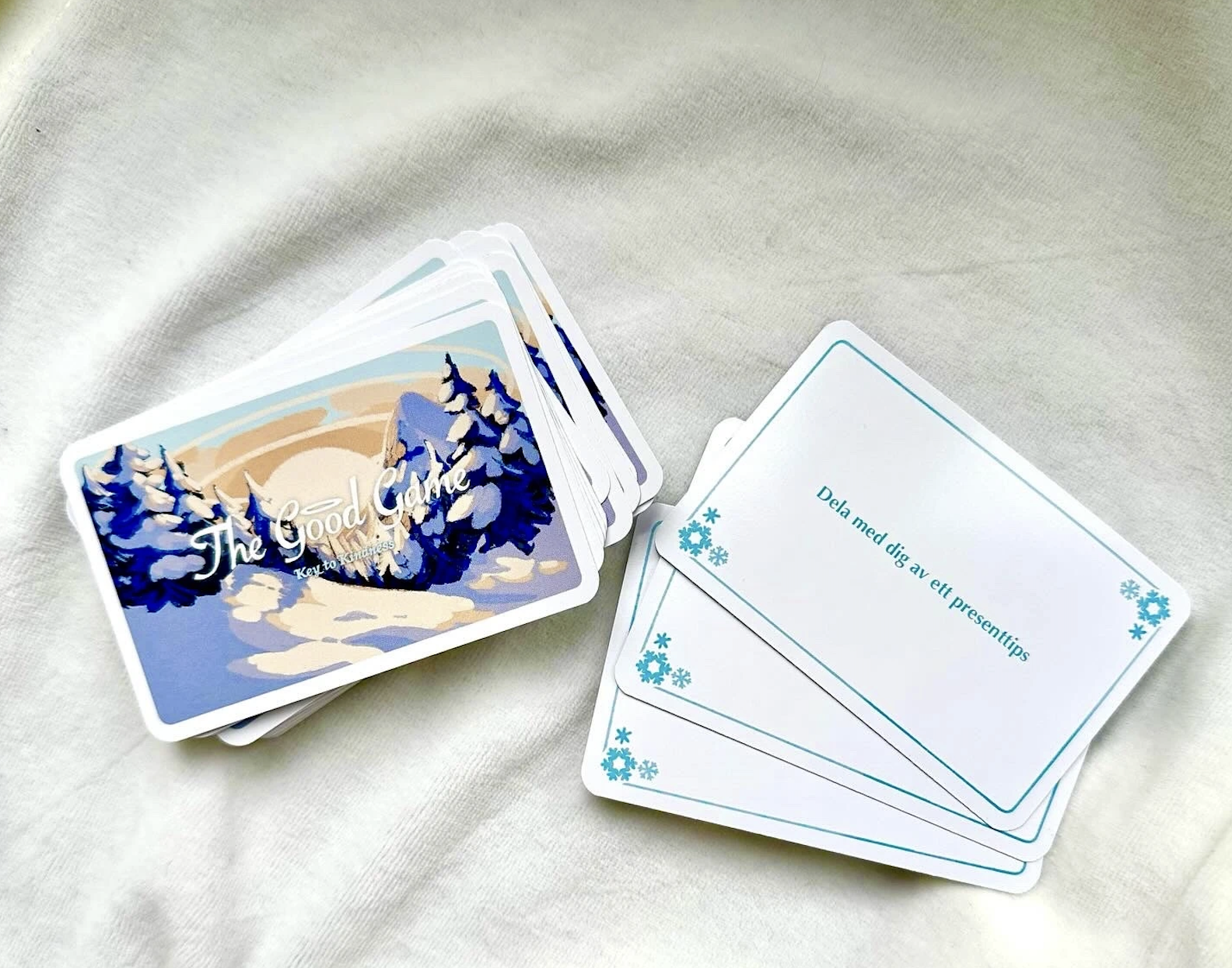 The Good Game - Holiday Edition spelkort på tyg.