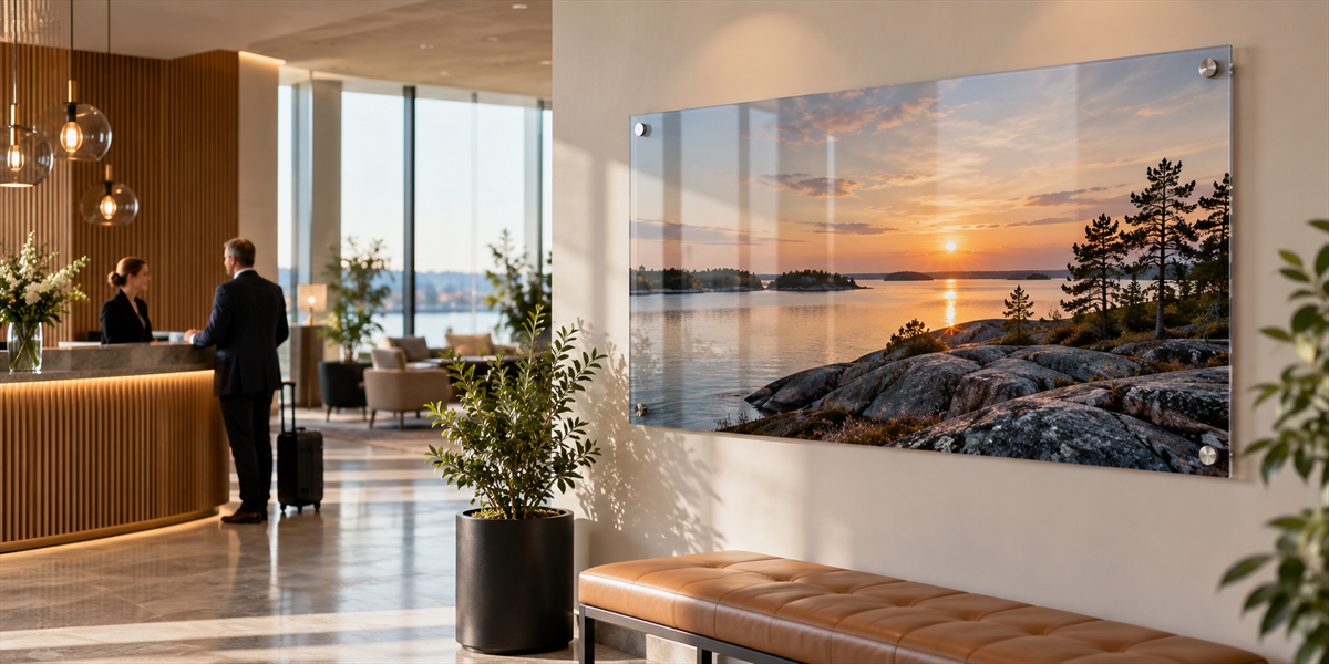 Akrylglastavlor i professionell miljö – Akrylglastavlor för kontor, hotell och offentliga miljöer