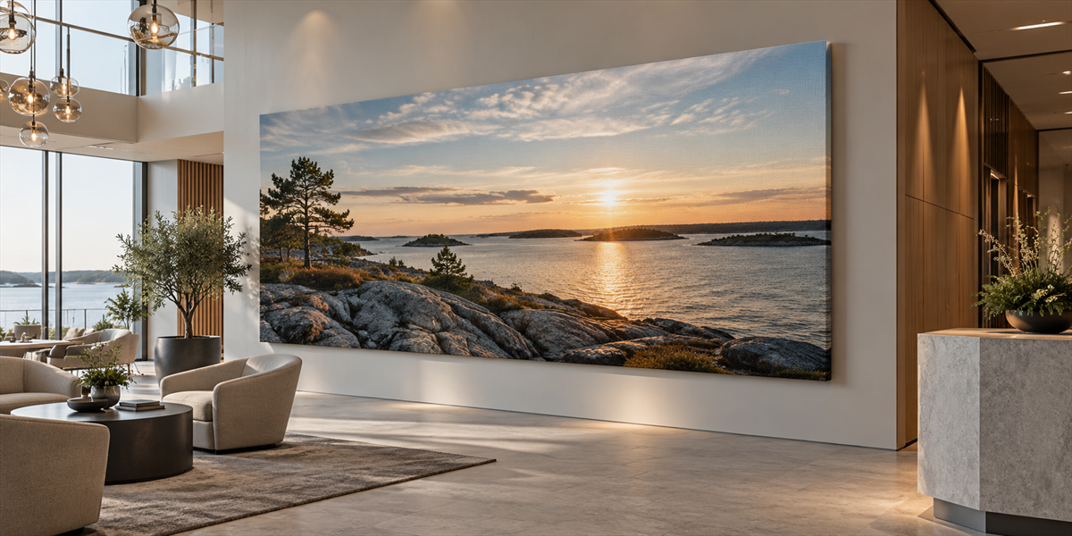 Canvastavlor i professionell miljö – Stora canvastavlor och XXL-tavlor för stora väggar och lokaler