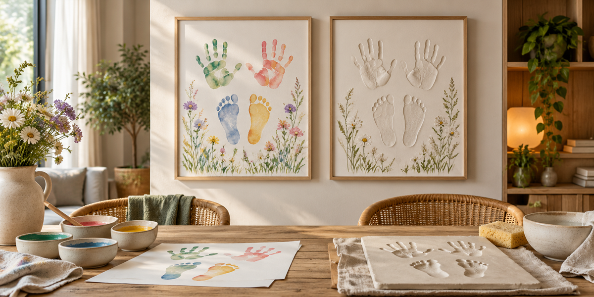 Hand- och fotavtryck på papper för pedagogisk verksamhet – Hand- och fotavtryck med färg eller utan – vad passar verksamheten?