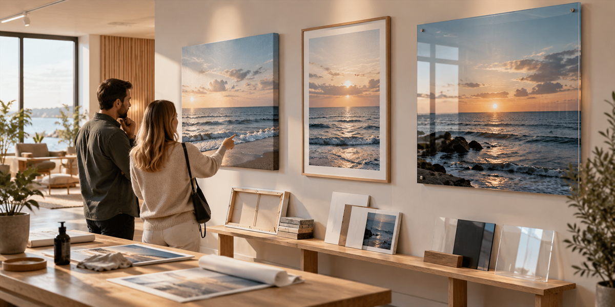 Material och planering för väggdekoration – Canvastavla, poster eller akrylglastavla?