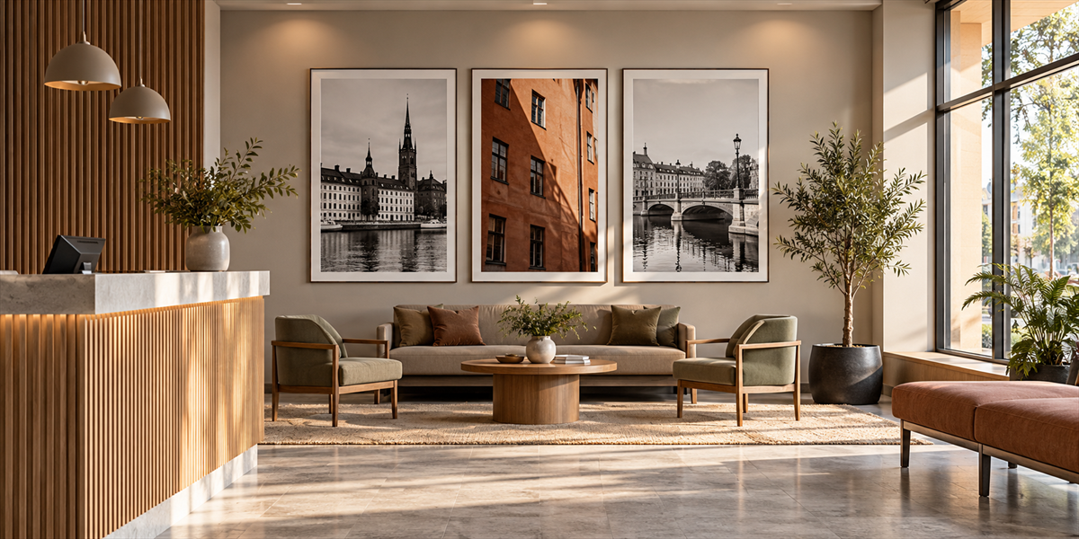 Posters i professionell miljö – Färg och stil på posters i professionella miljöer