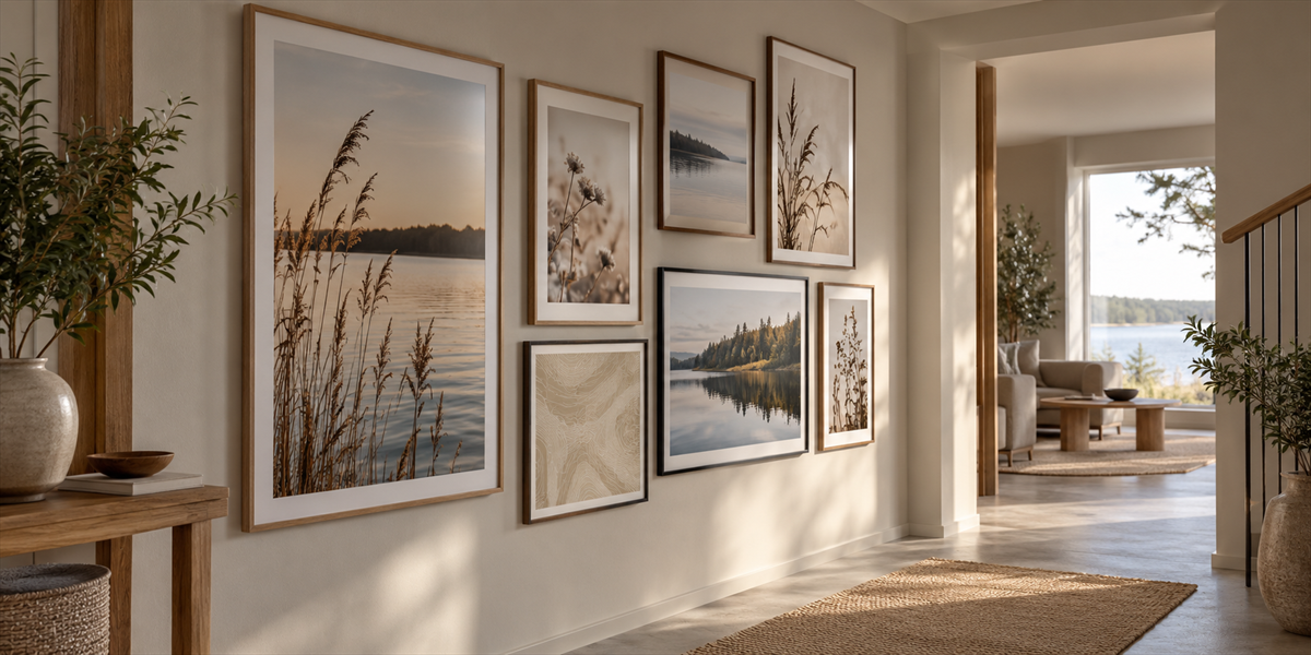 Posters i professionell miljö – Kombinera posters, canvastavlor och annan väggkonst