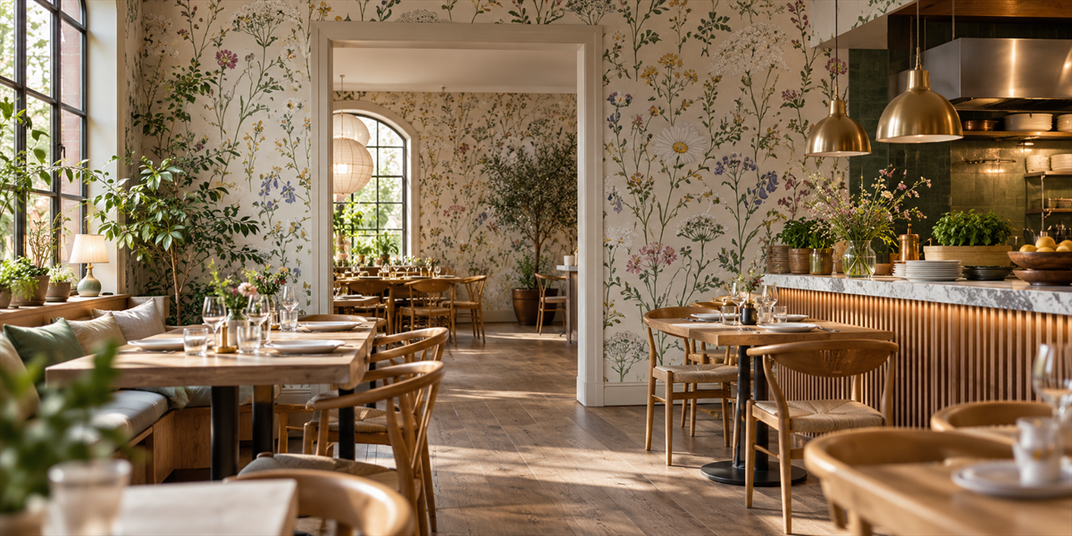 Tapet i professionell miljö – Tapeter för restauranger, caféer och matmiljöer