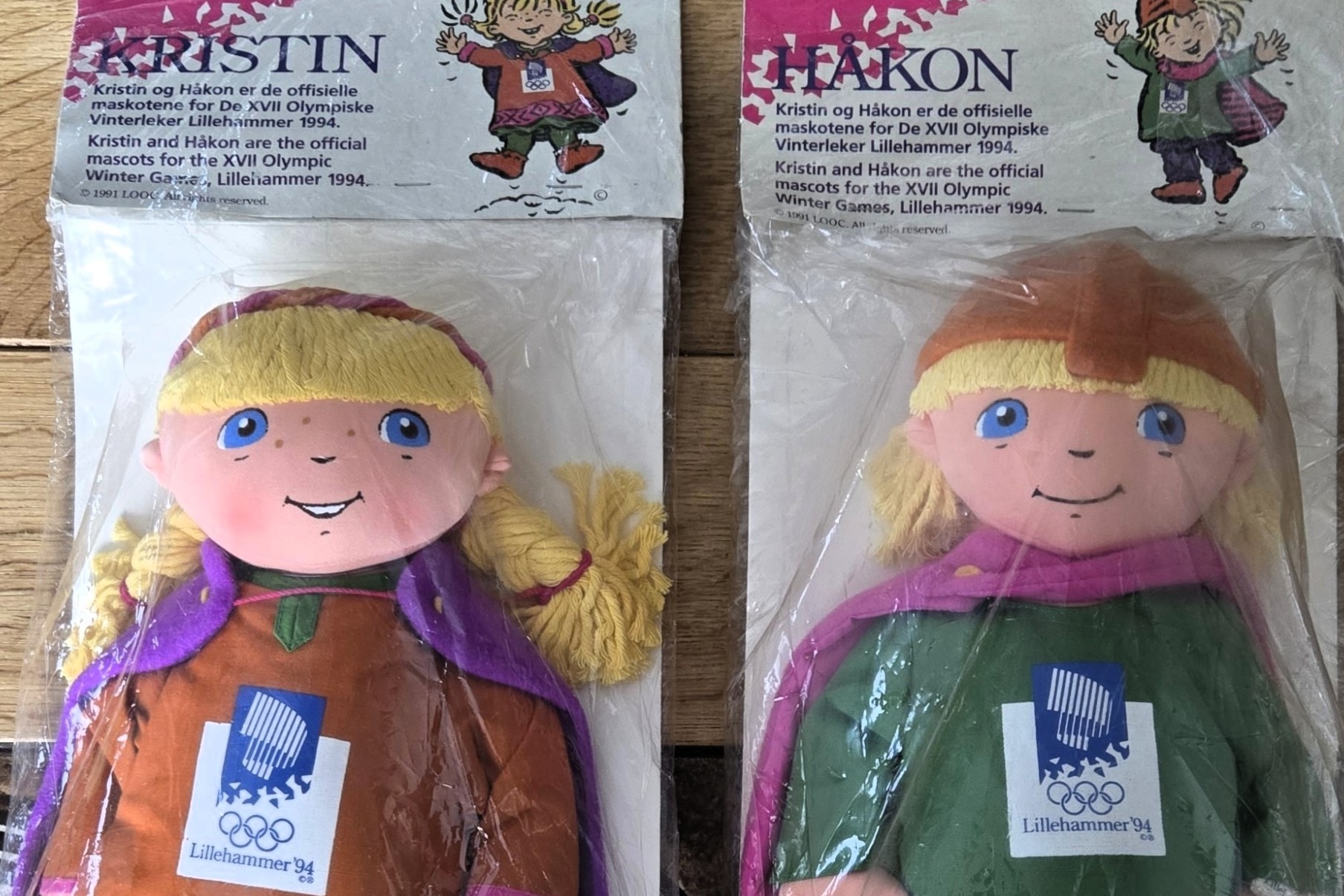 Håkon OL maskot 1994 detalj