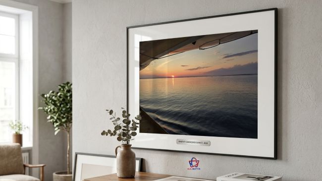 Lokal fotokunst og LED-dekorasjon i Sandefjord