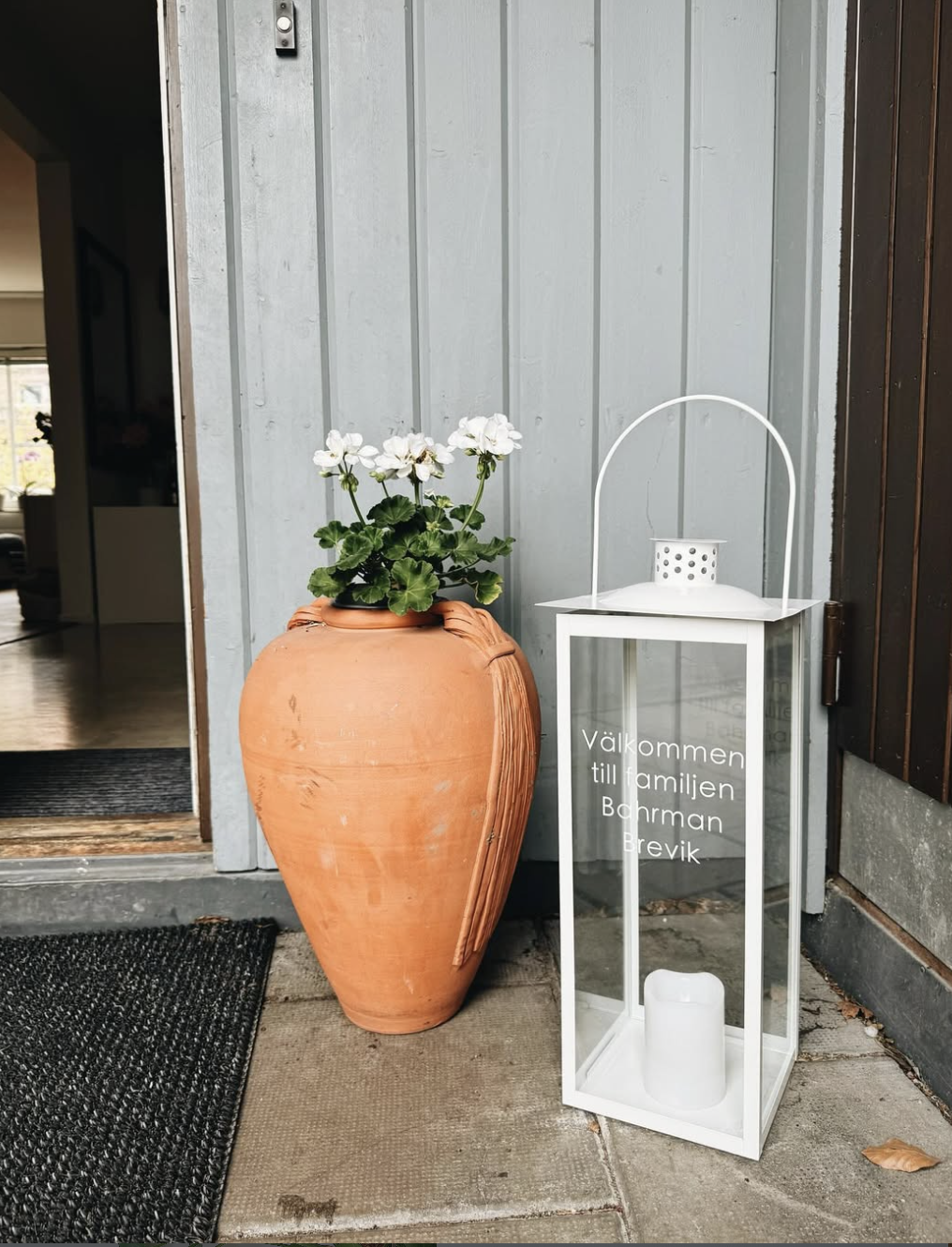 Personlig text på ljuslykta