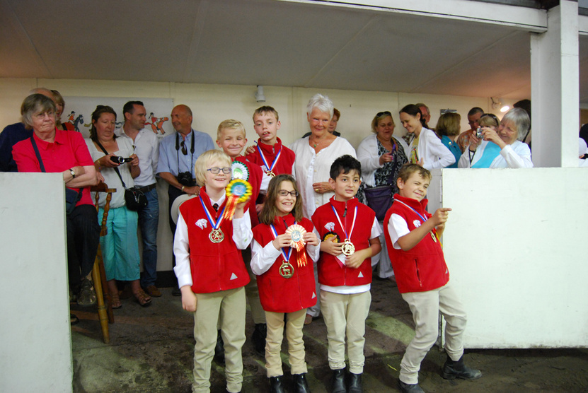 Dame Judi Dench presents rosettes and medals to East Park RDA riders from St Stephen’s...