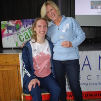 Sophie with Sue Turok from Samber who won Volunteer of the Year