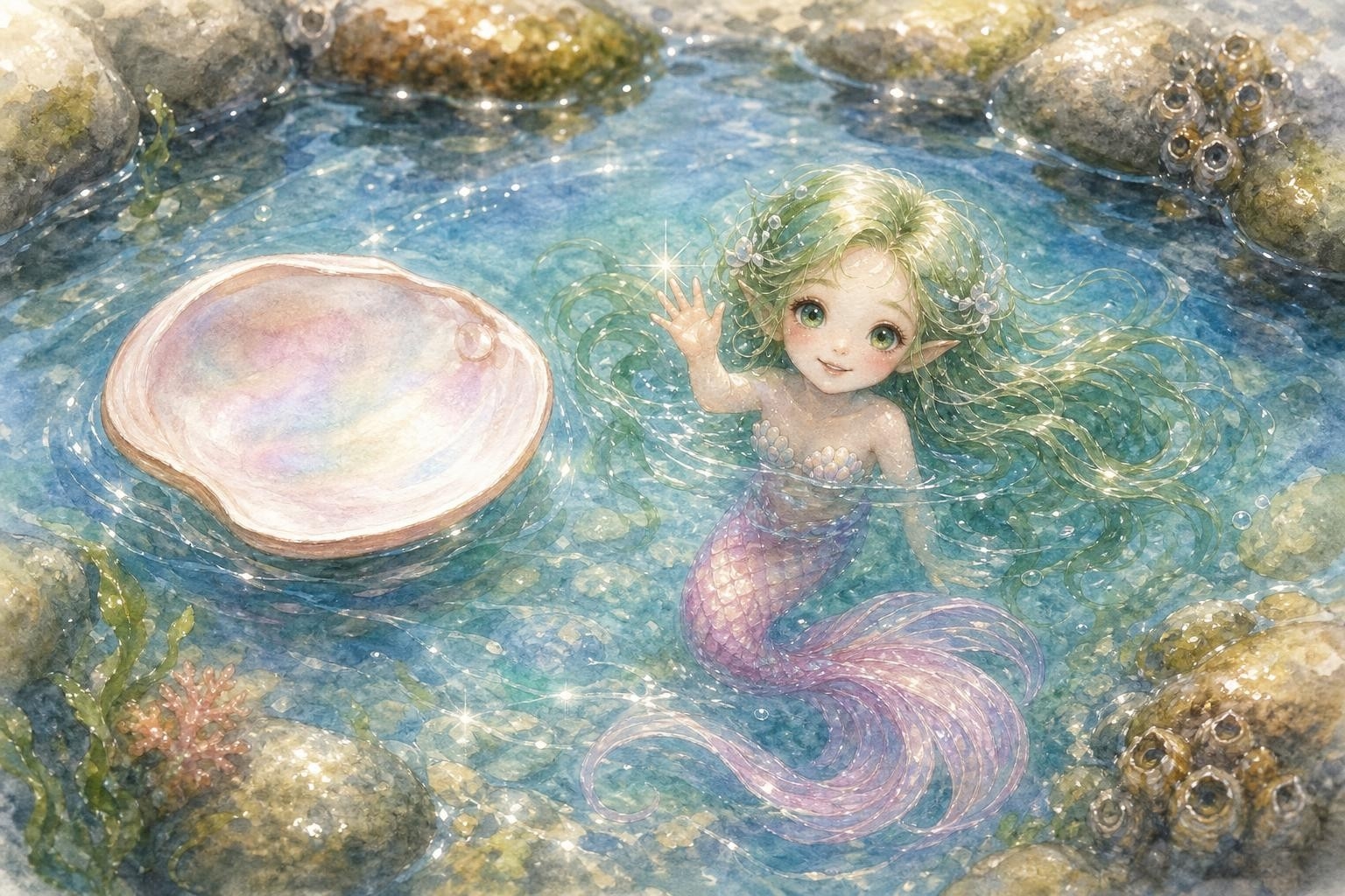 A Thumb-Sized Mermaid