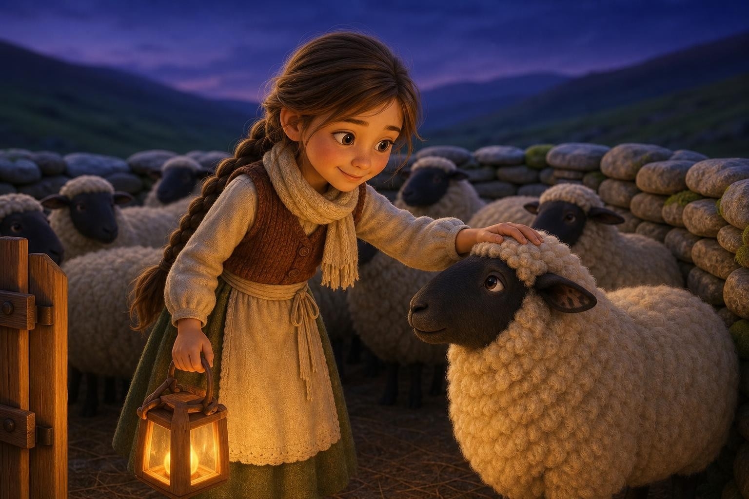 Twenty Sheep and One Shadow