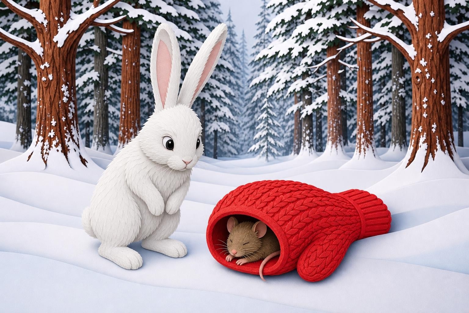 How Do You Squeeze a Bear into a Mitten?