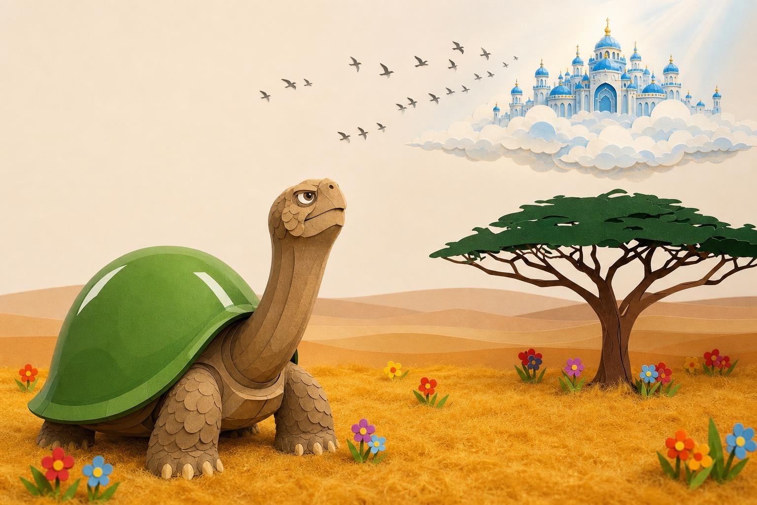 Who Invited a Tortoise to the Clouds?