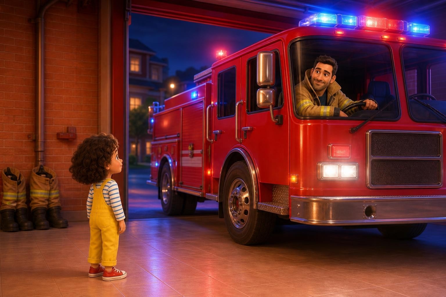 The Firefighters Who Stopped in the Middle of a Bite