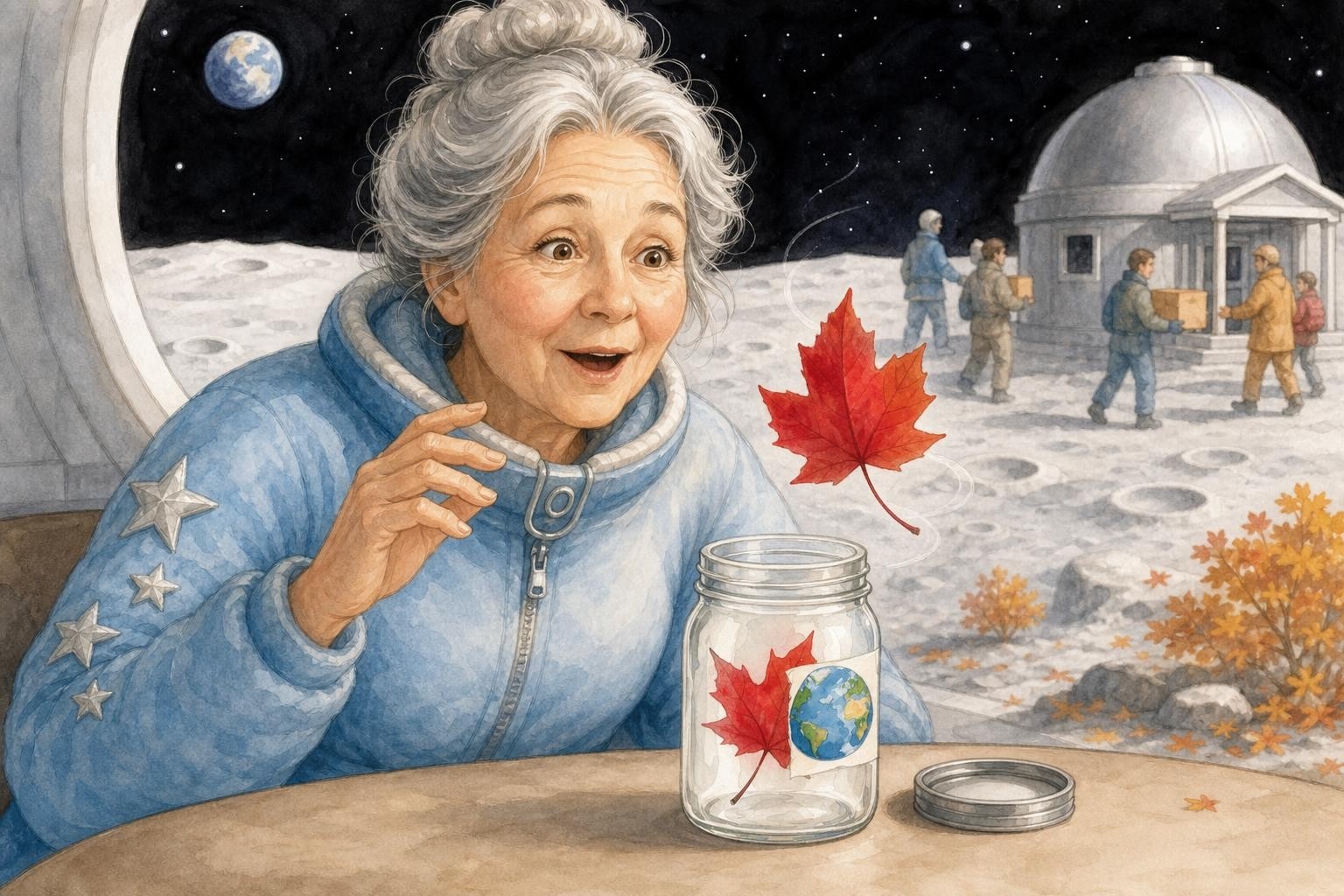 To Grandma on the Moon (Caution, Fragile!)