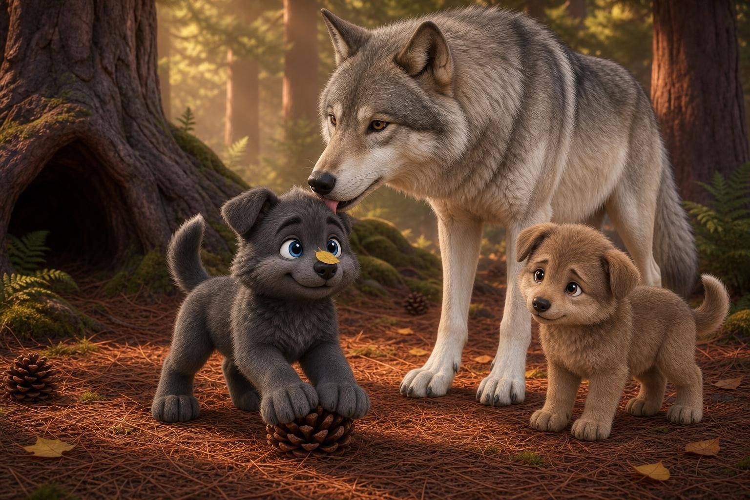 Wolf vs. Pinecone