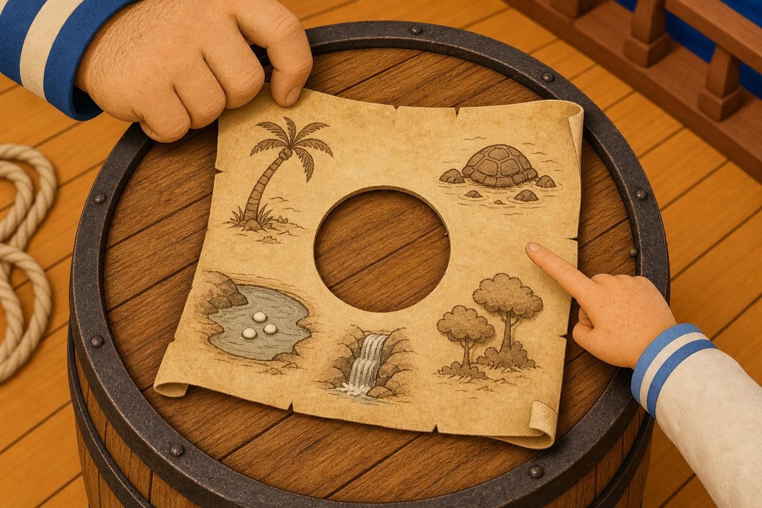A Bite in the Treasure Map