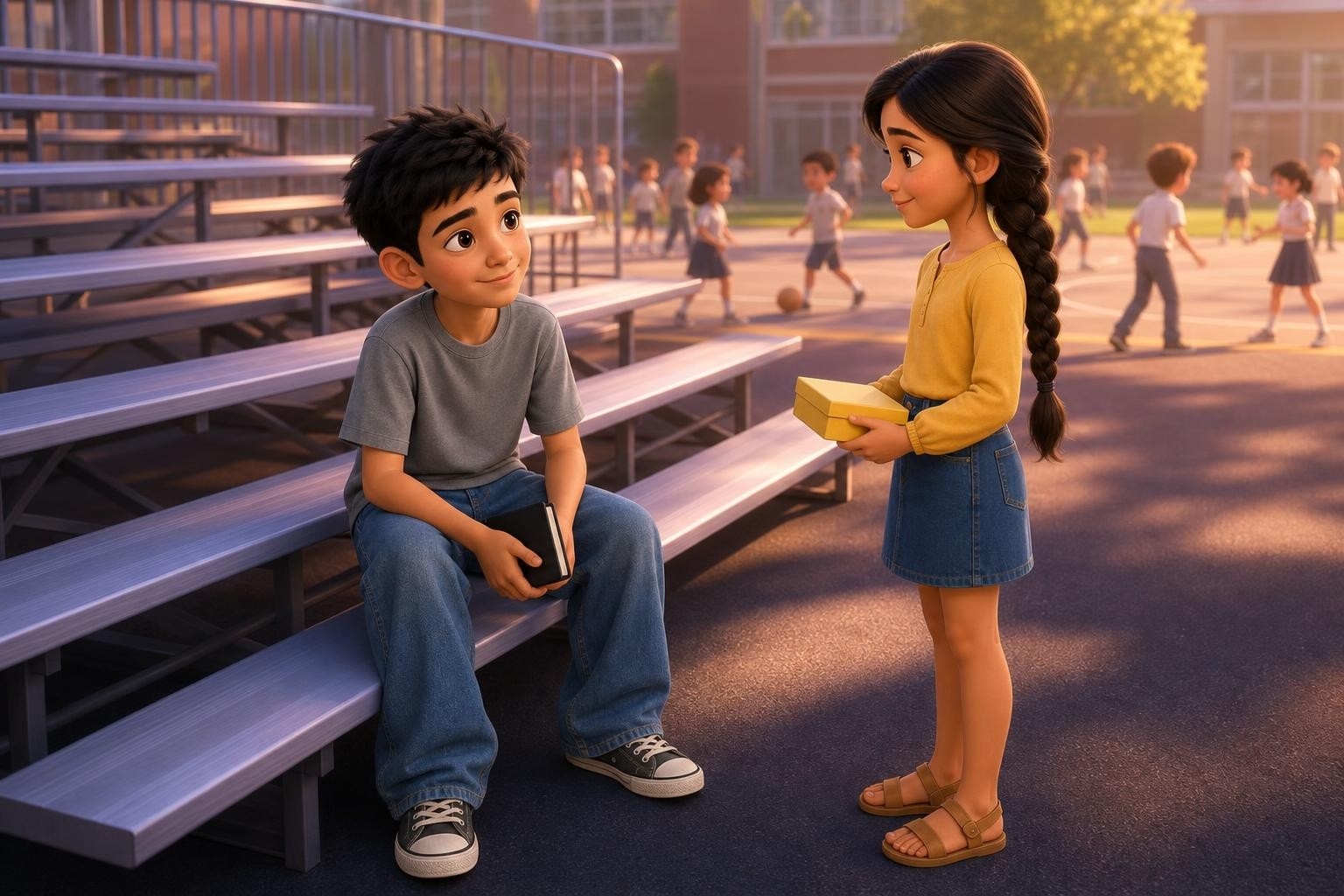 The Black Notebook Behind the Bleachers
