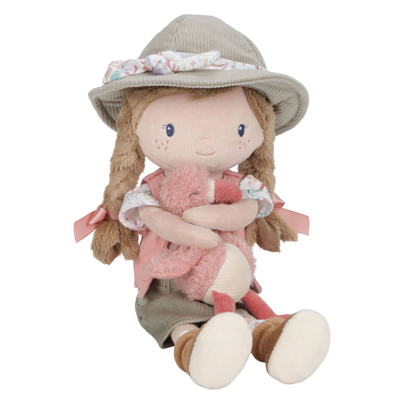 Little Dutch Knuffelpop Ranger Rosa - Safari Friends