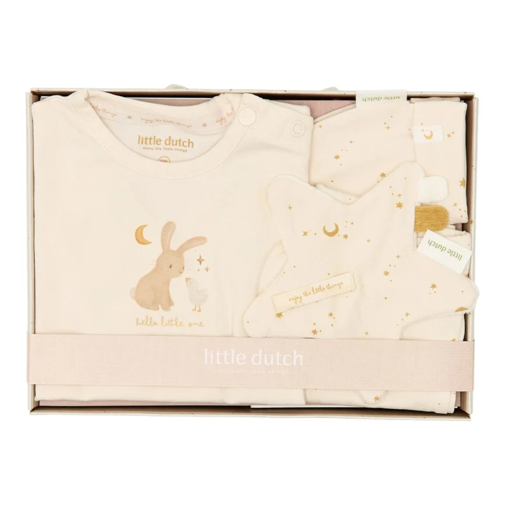 Little Dutch Giftset Kleding - Newborn Naturals - Creme - 50/56