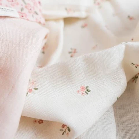 Little Dutch Fairy Garden Fairy Blossom - Multipack - Set van 2 swaddle doeken hydrofiel - 70 x 70 cm