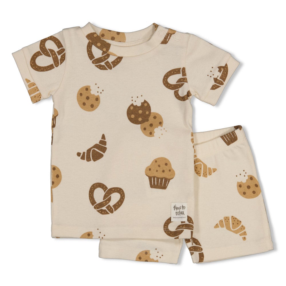 Feetje - Premium Summerwear- Cosy Crumbs - Ecru