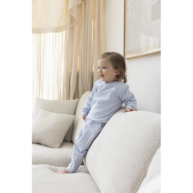 Feetje wafel pyjama Baby Blue