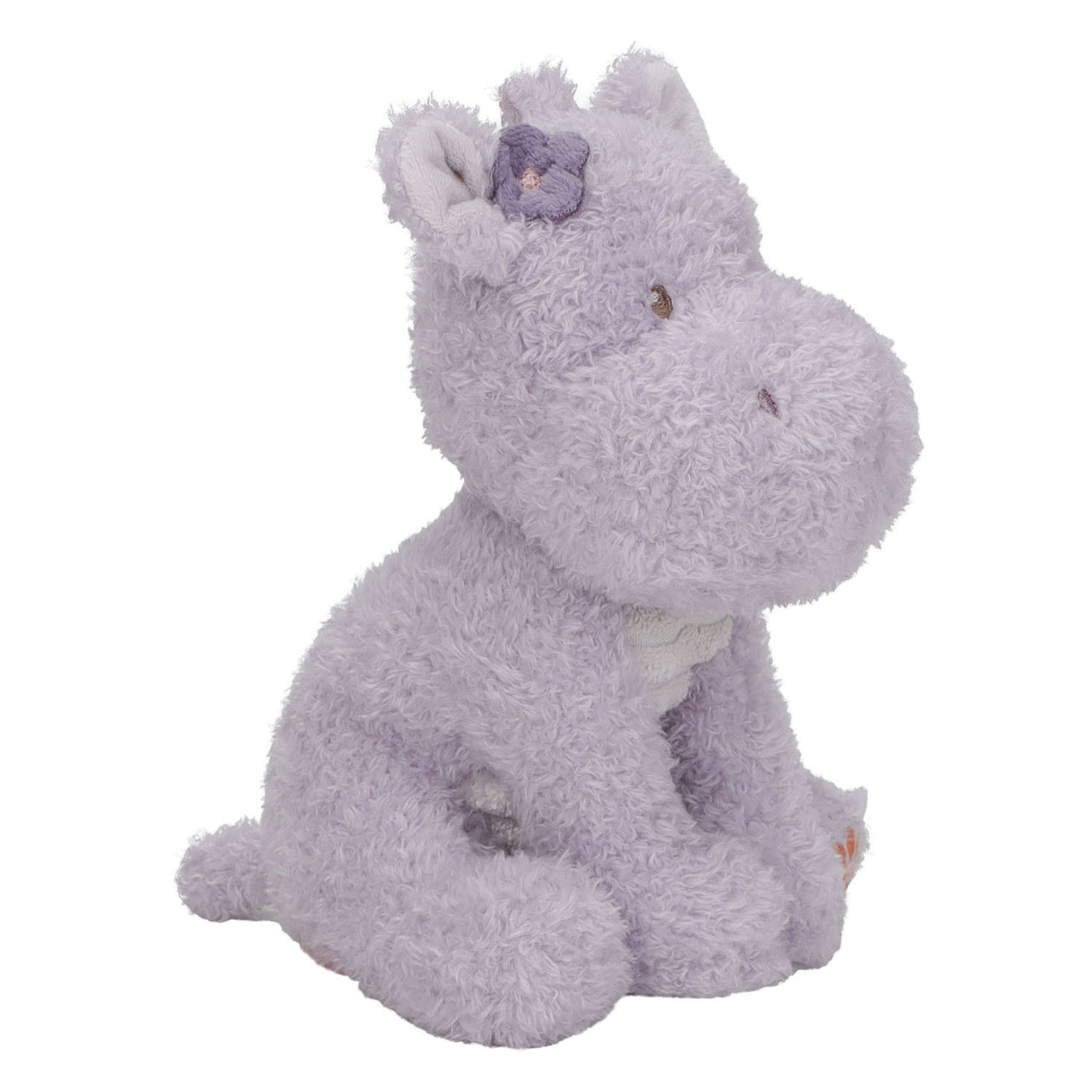 Little Dutch Knuffel Nijlpaard Paars 17 cm Safari Friends