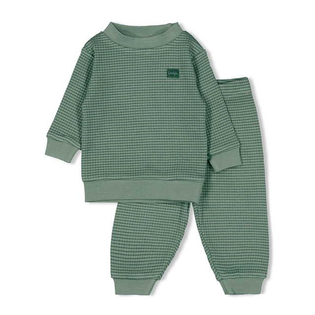 Feetje wafel pyjama Sea Green Family edition