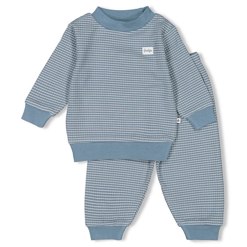Feetje wafel Pyjama IJsblauw