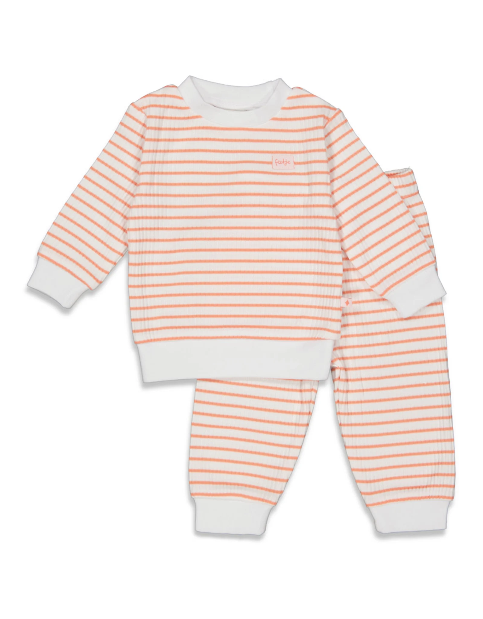 Feetje wafel pyjama - Terra Pink