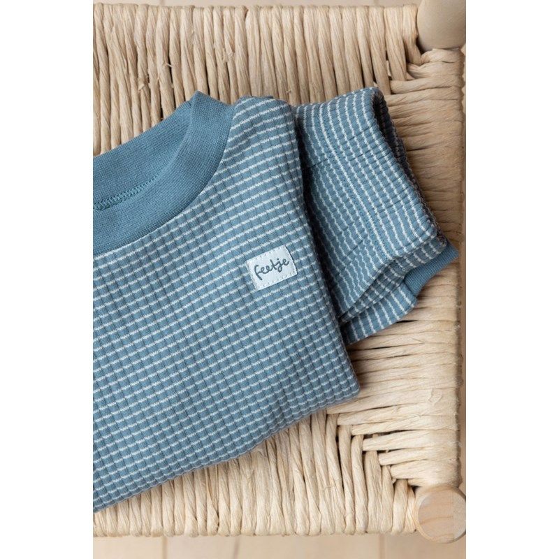 Feetje wafel Pyjama IJsblauw