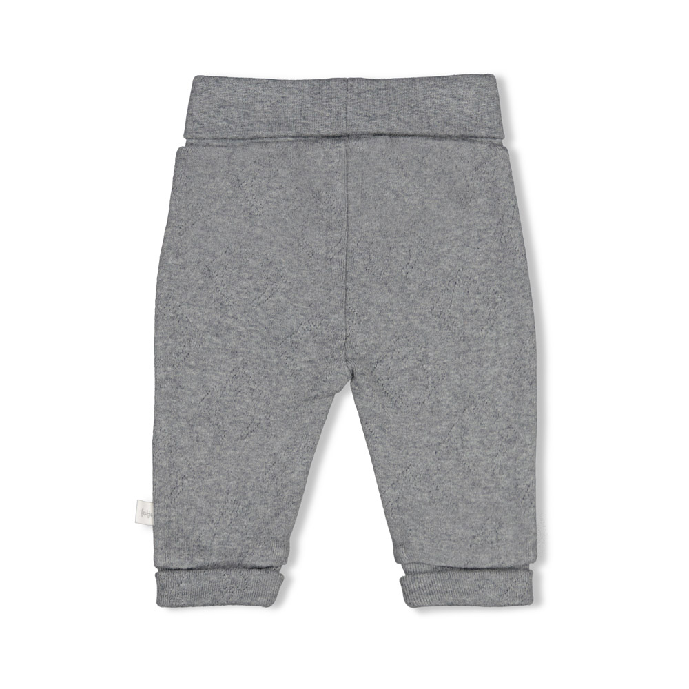 Feetje Broek ajour rib AO - Antraciet melange