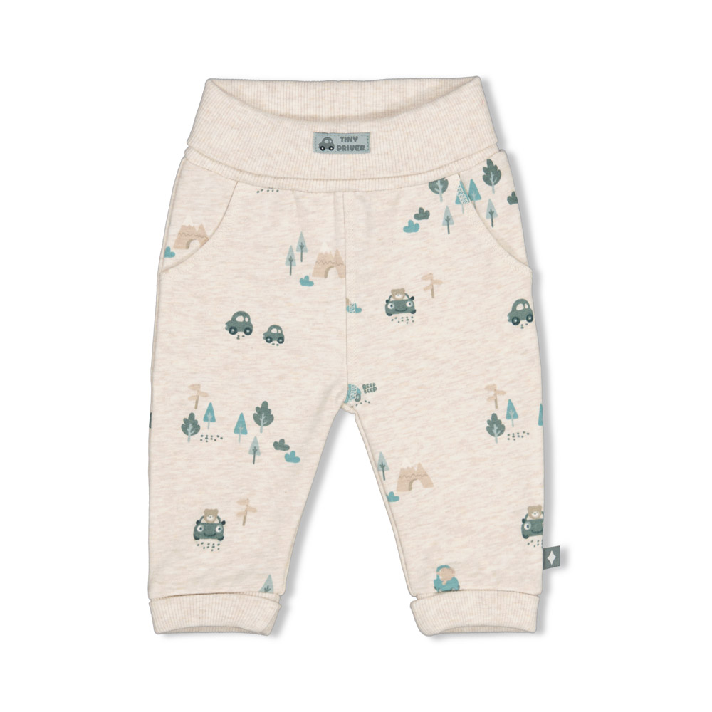 Feetje Broek AOP - Offwhite melange