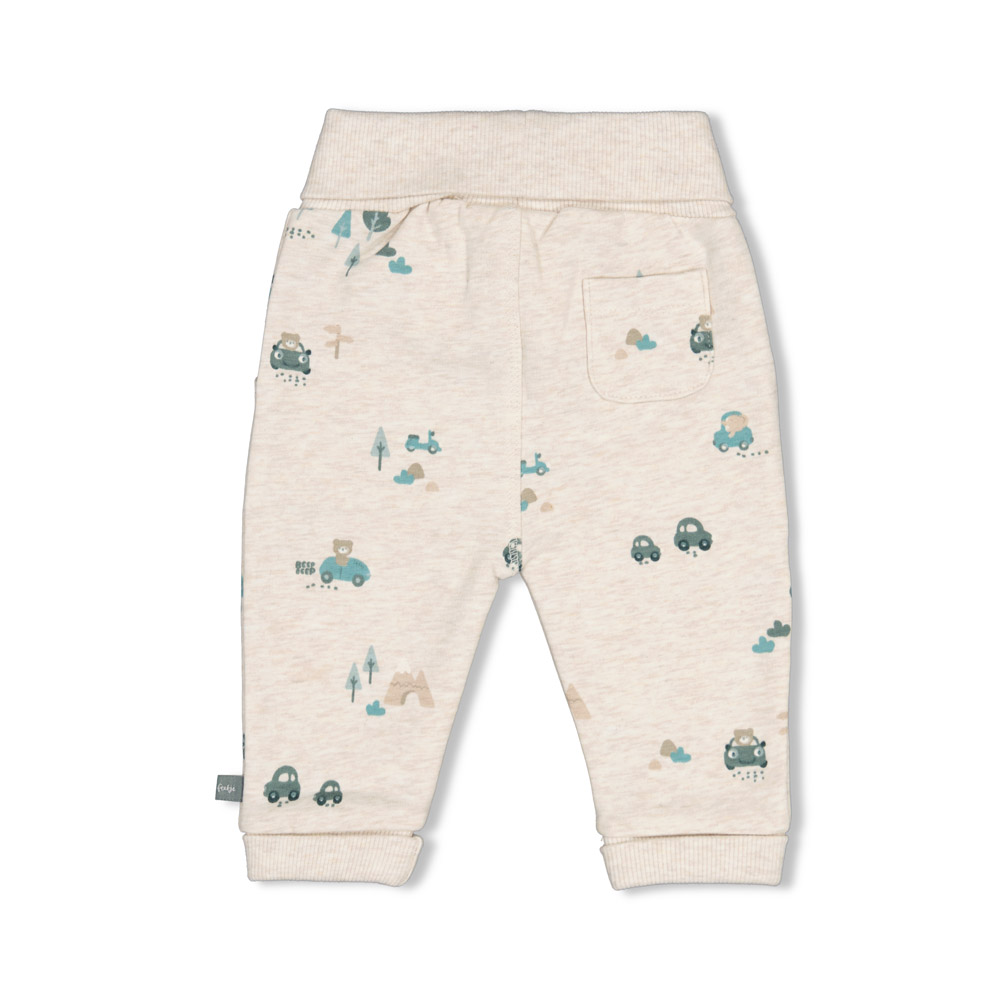 Feetje Broek AOP - Offwhite melange