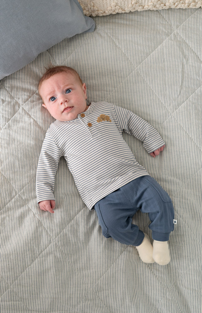 Feetje Broek rib - Blauw