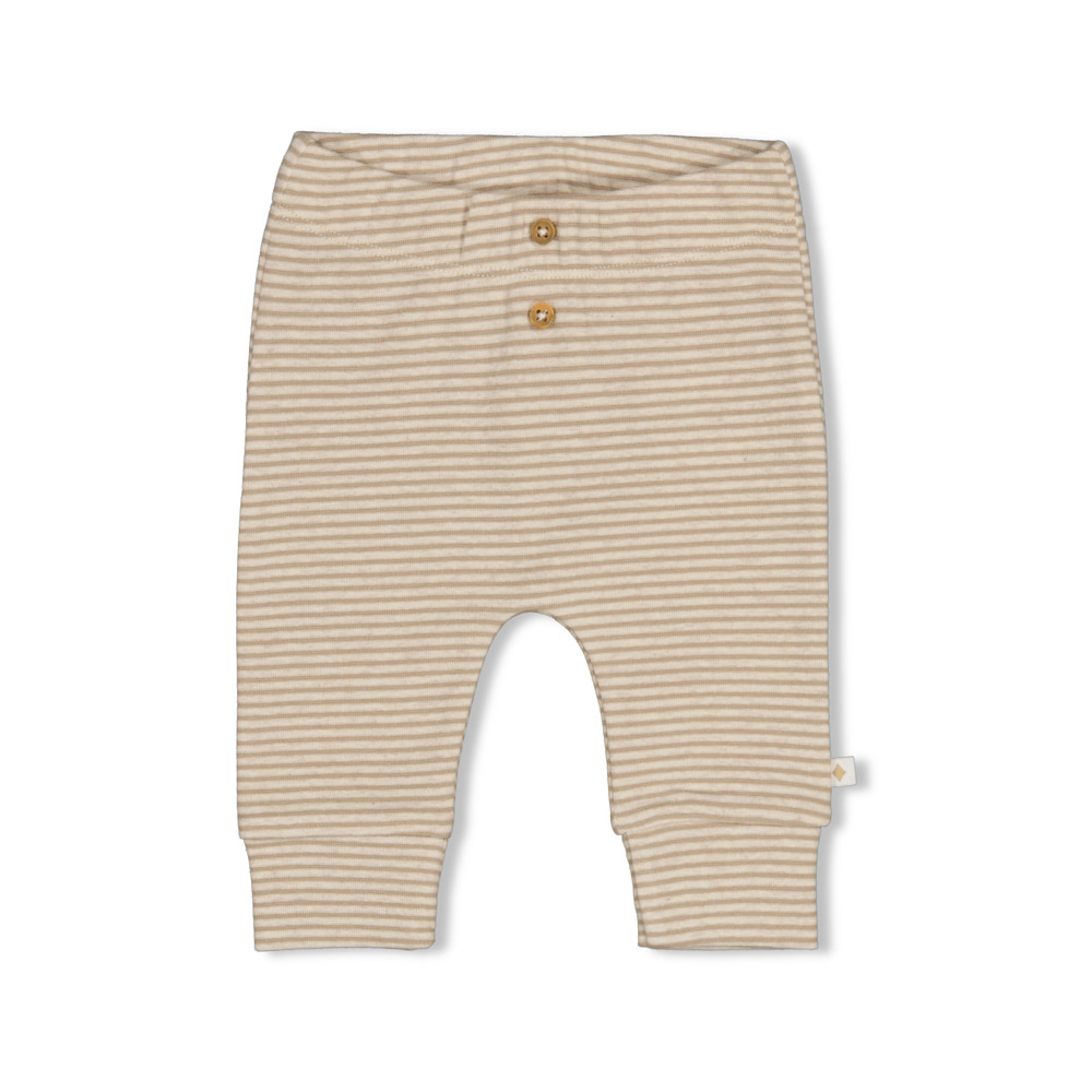 Feetje Broek rib met streep - Taupe