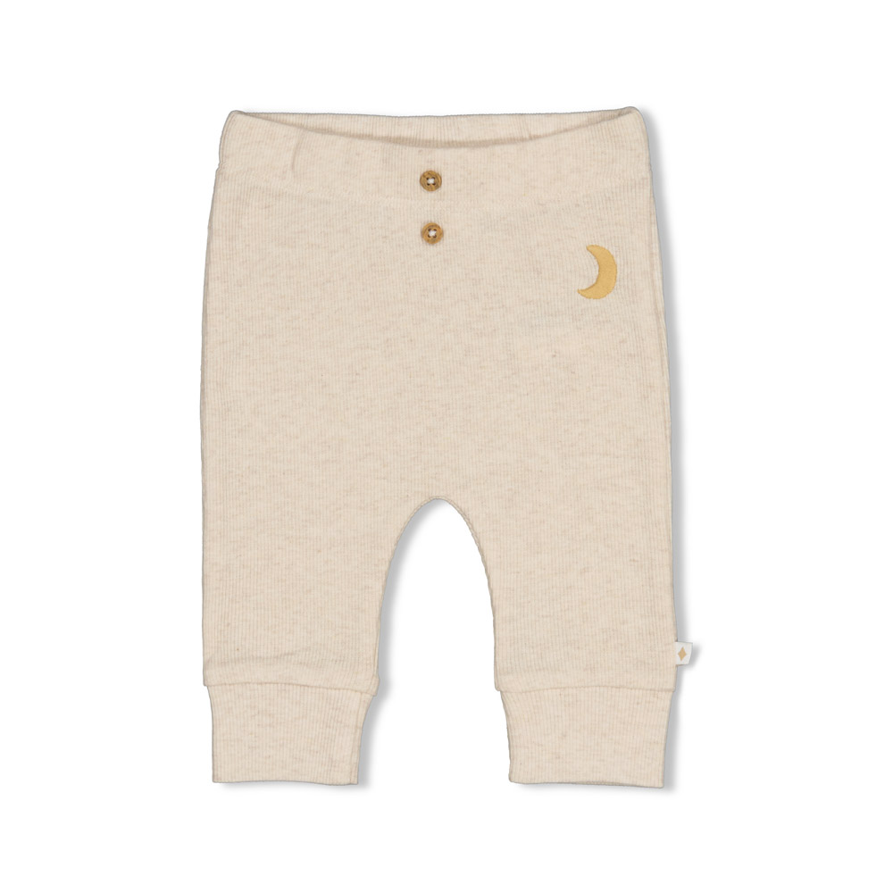 Feetje Broek rib - Offwhite melange