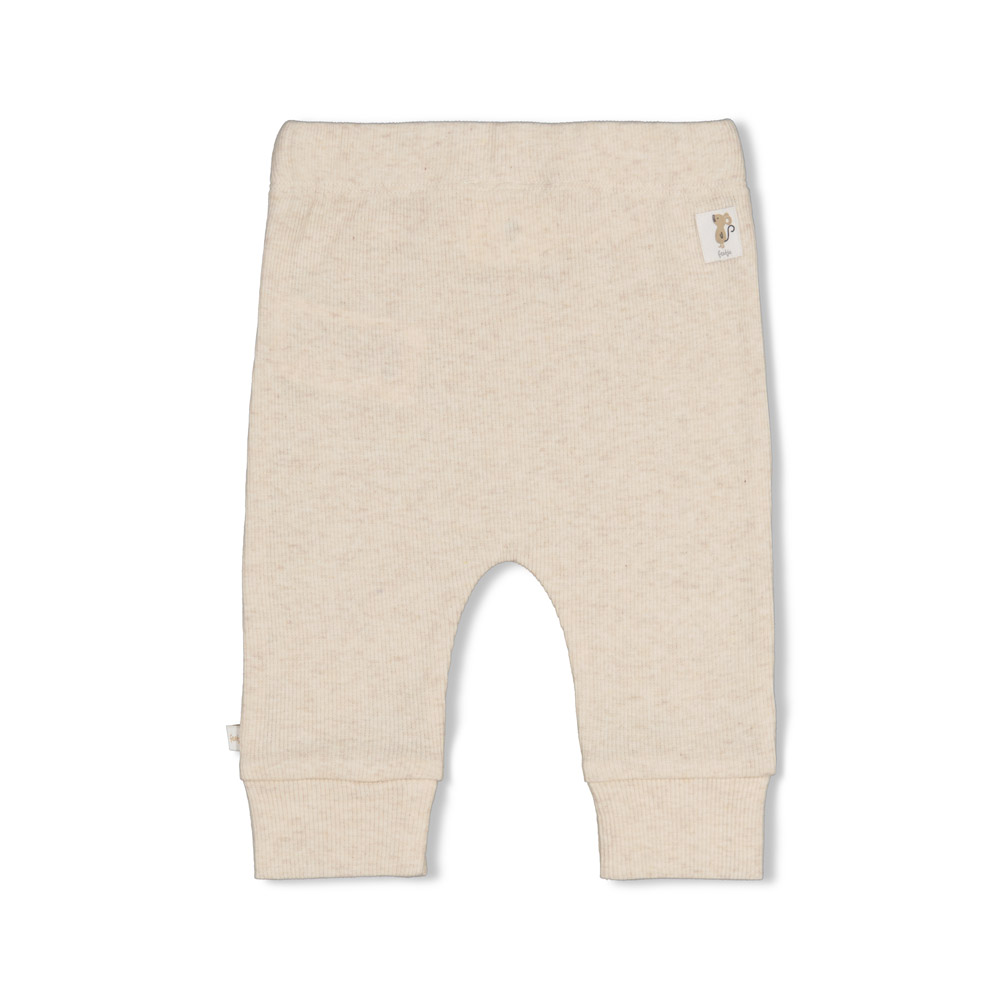 Feetje Broek rib - Offwhite melange