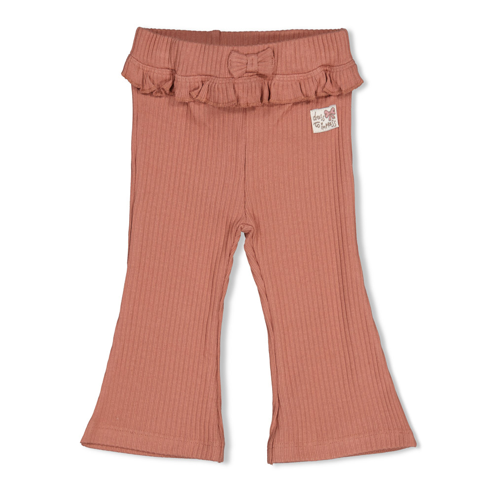 Feetje Flare broek rib - Mauve