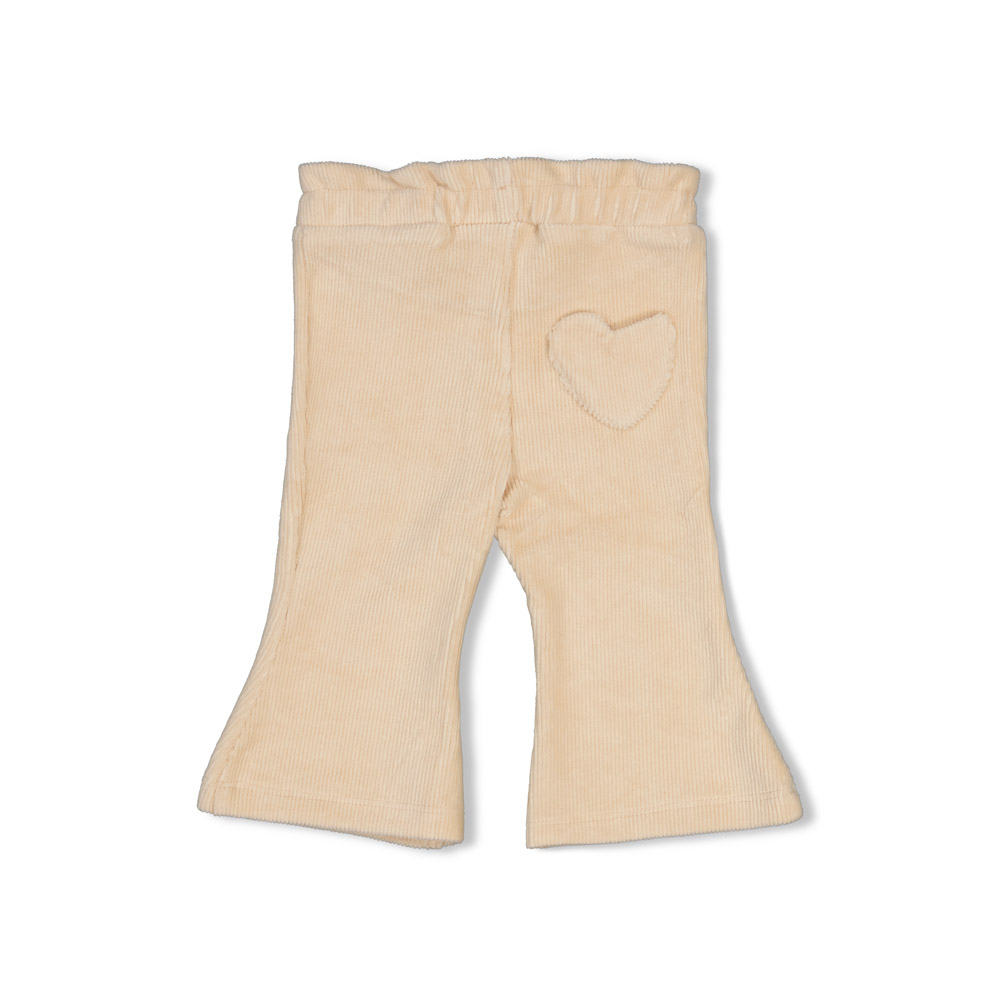 Feetje Flare broek velours rib - Offwhite